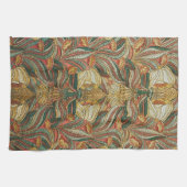 Linge De Cuisine Style William Morris Rose Vert Botanique (Horizontal)