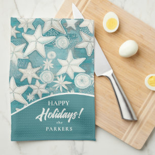 Linge De Cuisine Stylisé Starfish & Sand Dollars Motif#25 ID1009