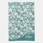 Linge De Cuisine Stylisé Starfish & Sand Dollars Motif#25 ID1009 (Vertical)