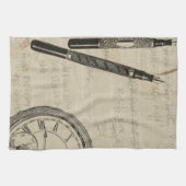 Linge De Cuisine Stylos de fontaine et Watchface avec des notes (Horizontal)