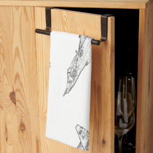 Linge De Cuisine SU 25 Grach Soviet Frogfoot Plane Croquis