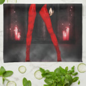 Linge De Cuisine Succube Rouge (Plié)