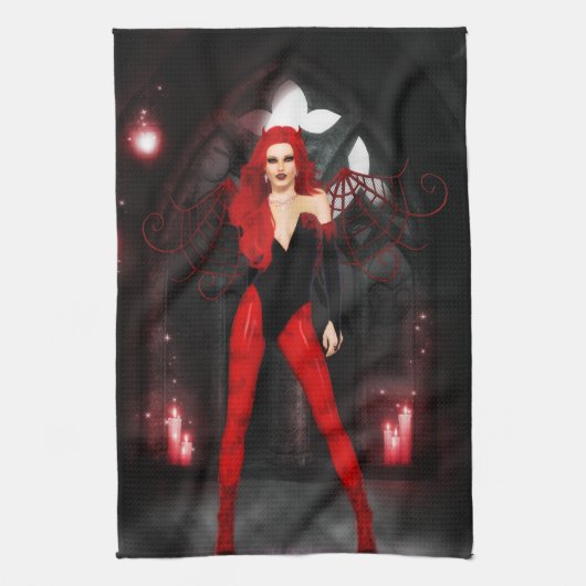 Linge De Cuisine Succube Rouge (Vertical)