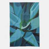 Linge De Cuisine Succulentes Cactus Agave Bleu (Vertical)