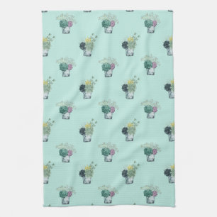 Linge De Cuisine Succulents de la collection   de bonheur de plante