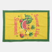 Linge De Cuisine Sucré comme la pastèque d'été fraise ananas (Horizontal)