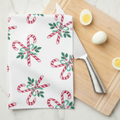 Linge De Cuisine sucre de canne de noël rétro (Quart Plié)