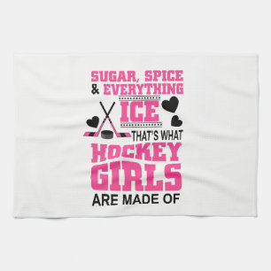 Linge De Cuisine sucre épice et tout glace filles hockey
