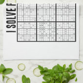 Linge De Cuisine SUDOKU I Solve Problèmes Monogramme (Plié)