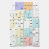 Linge De Cuisine sudoku pastel (Vertical)