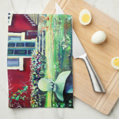 Linge De Cuisine Suède, Paysage Traditionnel (Quart Plié)