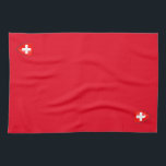 Linge De Cuisine Suisse Armoiries rouges<br><div class="desc">Armoiries de Suisse,  serviette de cuisine du pavillon. Souvenir suisse.</div>