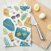 Linge De Cuisine Summer Beach Essentials Pattern (1) (Quart Plié)