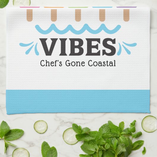 Linge De Cuisine Summer Beach Vibes Customizable (Plié)