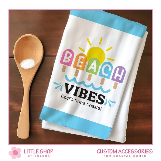 Linge De Cuisine Summer Beach Vibes Customizable