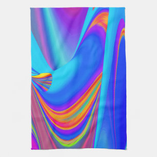 Linge De Cuisine Summerfeel, Rainbowart 3D Abstrait