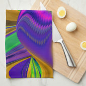 Linge De Cuisine Summerrainbow, Rainbowart 3D Abstrait (Quart Plié)