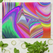 Linge De Cuisine Summerrainbow, Rainbowart 3D Abstrait (Plié)