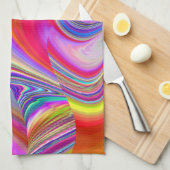 Linge De Cuisine Summerrainbow, Rainbowart 3D Abstrait (Quart Plié)