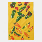 Linge De Cuisine Sun-Drenched Peppers Kitchen Towels (Vertical)
