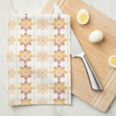 Linge De Cuisine SUN traditionnel letton conception géométrique VII (Quart Plié)