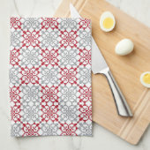 Linge De Cuisine SUN traditionnel letton motif géométrique III (Quart Plié)