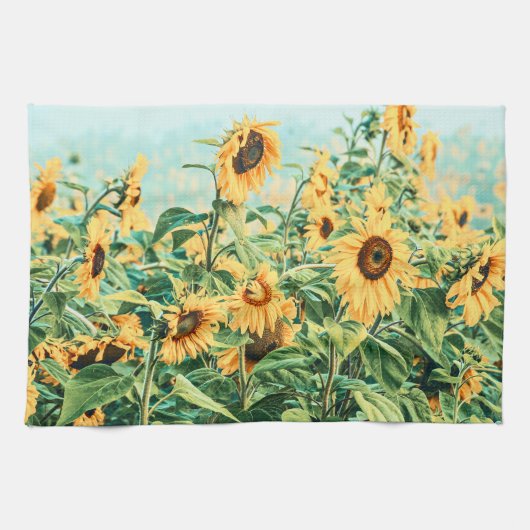 Linge De Cuisine Sunflower Field (Horizontal)