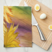 Linge De Cuisine Sunflower Field Jeter l'oreiller de mon oeuvre (Quart Plié)