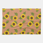 Linge De Cuisine Sunflower Pattern Design – Cute Floral Aesthetic (Horizontal)