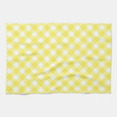 Linge De Cuisine Sunny Yellow Gingham Pattern (Horizontal)