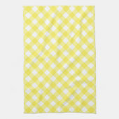 Linge De Cuisine Sunny Yellow Gingham Pattern (Vertical)