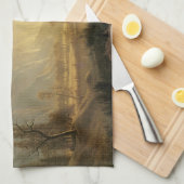 Linge De Cuisine Sunrise, Vallée de Yosemite par Albert Bierstadt (Quart Plié)