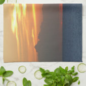 Linge De Cuisine Sunset Clouds and Sailboat Seascape (Plié)