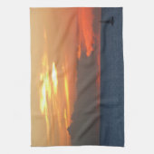 Linge De Cuisine Sunset Clouds and Sailboat Seascape (Vertical)