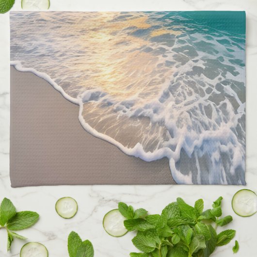 Linge De Cuisine Sunset plage (Plié)
