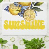 Linge De Cuisine Sunshine Lemons de la côte amalfitaine (Plié)