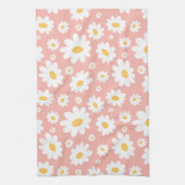 Linge De Cuisine Super Blush Boho Daisy Floral Garden Motif (Vertical)