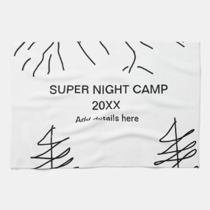 Linge De Cuisine Super camp été hiver ajouter nom année voyage vacc