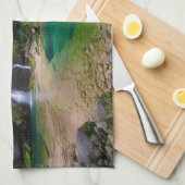 Linge De Cuisine Superbe cascade Virje, Slovénie Poster (Quart Plié)