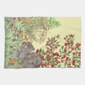 Linge De Cuisine Superbe écureuil Jaune Scène de forêt d'automne ré (Horizontal)