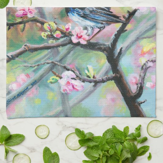 Linge De Cuisine Superbe Fairy Wren - (Plié)