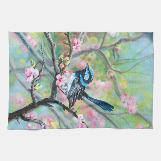 Linge De Cuisine Superbe Fairy Wren - (Horizontal)