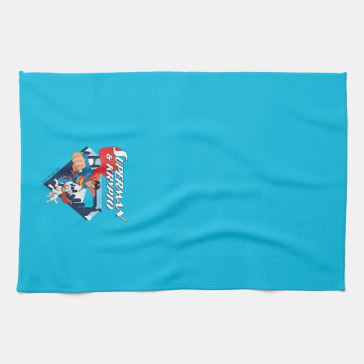 Linge De Cuisine Superman & Krypto Soar (Horizontal)