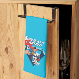 Linge De Cuisine Superman & Krypto Soar