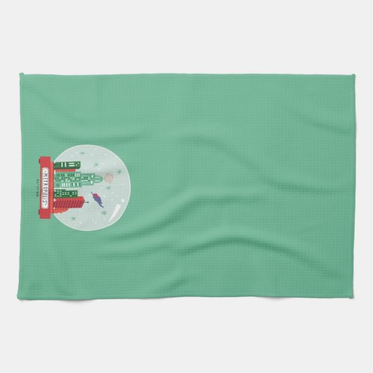 Linge De Cuisine Superman Metropolis Globe des neiges (Horizontal)