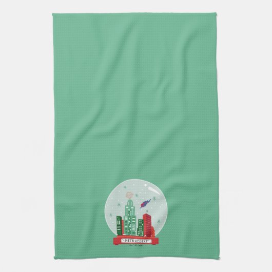 Linge De Cuisine Superman Metropolis Globe des neiges (Vertical)