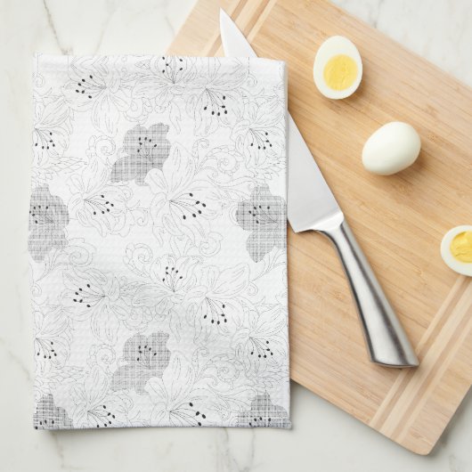 Linge De Cuisine Superposition de grille transparente – Texture PNG (Quart Plié)