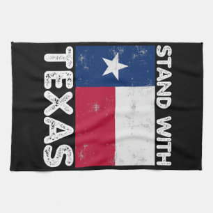 Linge De Cuisine Support Texas I Stand With Texas Texan Flag