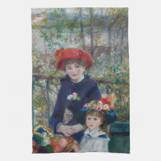 Linge De Cuisine Sur la terrasse, portrait impressionniste, Renoir