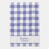 Linge De Cuisine Sur mesure Grand-mère cuisine Pervenche Bleu Éléga (Vertical)